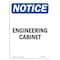 Signmission OSHA Notice, 7" Height, Engineering Cabinet Sign, 7" X 5", Portrait OS-NS-D-57-V-12054 - alternate 1